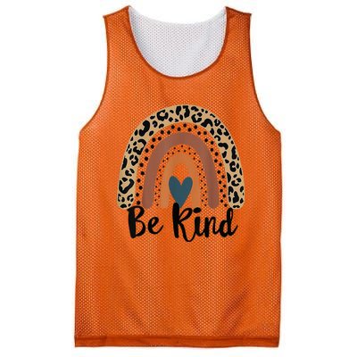 Leopard Rainbow Be Kind We Wear Orange For Unity Day Mesh Reversible Basketball Jersey Tank