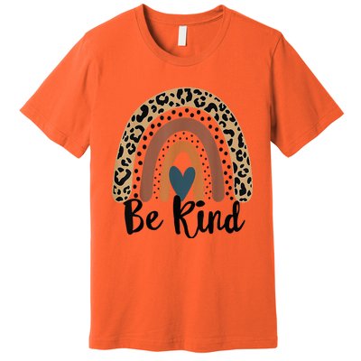 Leopard Rainbow Be Kind We Wear Orange For Unity Day Premium T-Shirt