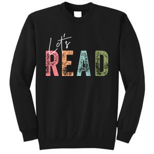 LetS Read Book Lover Librarian Teacher Sweatshirt