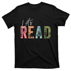 LetS Read Book Lover Librarian Teacher T-Shirt