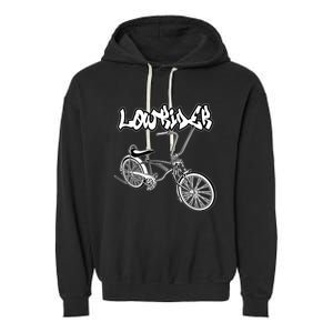 Low Rider Bicycle For . Chicano Cholo Lowrider Bike Garment-Dyed Fleece Hoodie