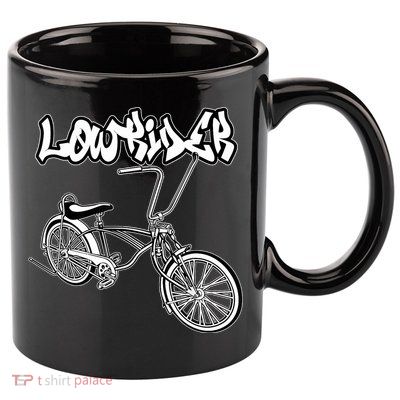 Low Rider Bicycle For . Chicano Cholo Lowrider Bike 11oz C Handle Ceramic Mug