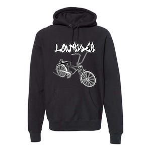 Low Rider Bicycle For . Chicano Cholo Lowrider Bike Premium Hoodie