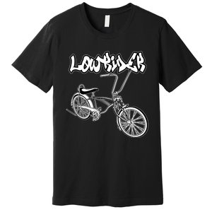 Low Rider Bicycle For . Chicano Cholo Lowrider Bike Premium T-Shirt