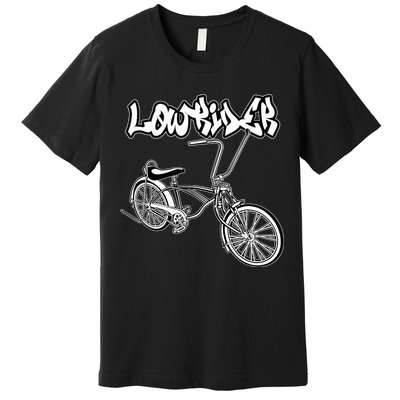 Low Rider Bicycle For . Chicano Cholo Lowrider Bike Premium T-Shirt