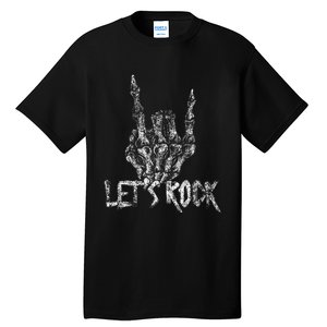 Lets Rock Band S Rock And Roll Concert Graphic S Tall T-Shirt