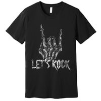 Lets Rock Band S Rock And Roll Concert Graphic S Premium T-Shirt