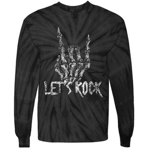 Lets Rock Band S Rock And Roll Concert Graphic S Tie-Dye Long Sleeve Shirt