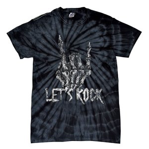 Lets Rock Band S Rock And Roll Concert Graphic S Tie-Dye T-Shirt