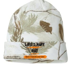 Lifes Ruff But Raleigh Makes It Pawsome! Woof Yeah! Kati Licensed 12" Camo Beanie