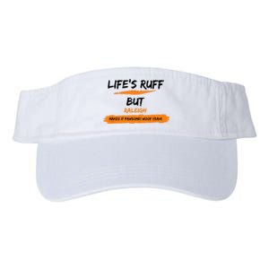 Lifes Ruff But Raleigh Makes It Pawsome! Woof Yeah! Valucap Bio-Washed Visor