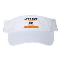 Lifes Ruff But Raleigh Makes It Pawsome! Woof Yeah! Valucap Bio-Washed Visor