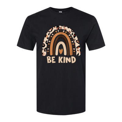 Leopard Rainbow Be Kind We Wear Orange For Unity Day Softstyle® CVC T-Shirt