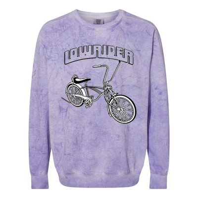 Low Rider Bicycle For Chicano Cholo Lowrider Bike Colorblast Crewneck Sweatshirt