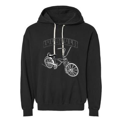 Low Rider Bicycle For Chicano Cholo Lowrider Bike Garment-Dyed Fleece Hoodie