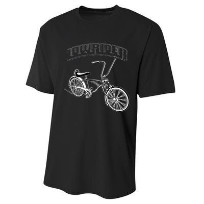 Low Rider Bicycle For Chicano Cholo Lowrider Bike Performance Sprint T-Shirt