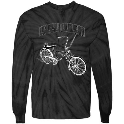 Low Rider Bicycle For Chicano Cholo Lowrider Bike Tie-Dye Long Sleeve Shirt