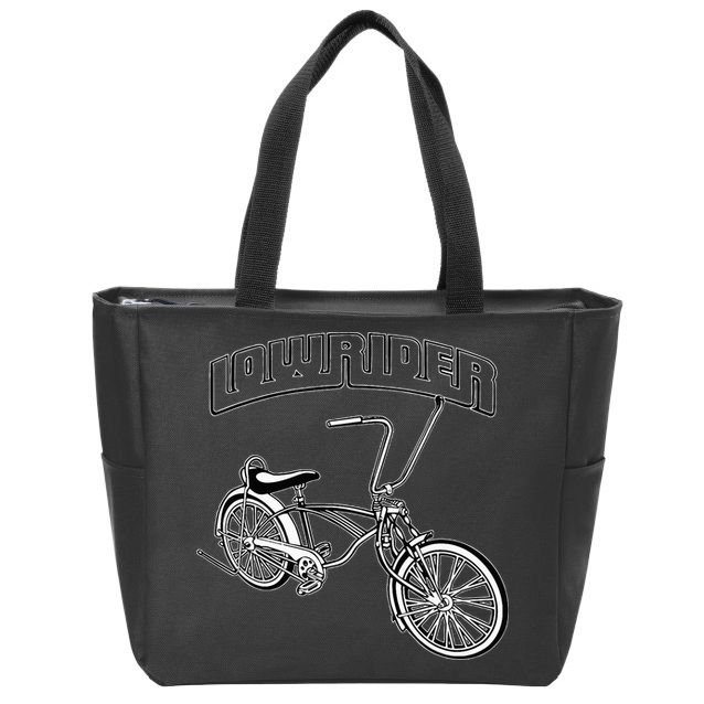 Low Rider Bicycle For Chicano Cholo Lowrider Bike Zip Tote Bag