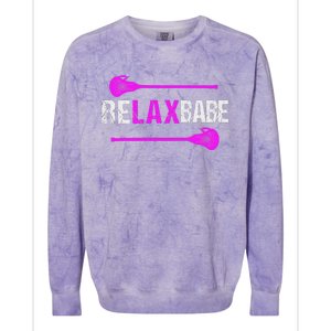 Lacrosse Relax Babe Colorblast Crewneck Sweatshirt