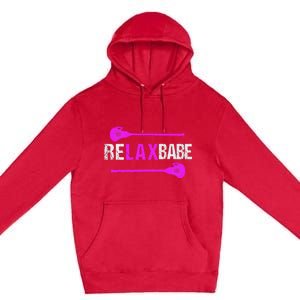 Lacrosse Relax Babe Premium Pullover Hoodie