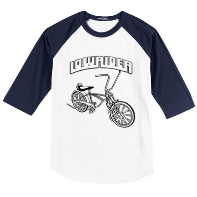 Low Rider Bicycle Chicano Cholo Lowrider Bike Baseball Sleeve Shirt