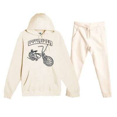 Low Rider Bicycle Chicano Cholo Lowrider Bike Premium Hooded Sweatsuit Set