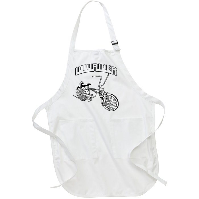 Low Rider Bicycle Chicano Cholo Lowrider Bike Full-Length Apron With Pockets