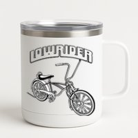 Low Rider Bicycle Chicano Cholo Lowrider Bike 12 oz Stainless Steel Tumbler Cup