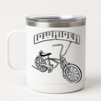 Low Rider Bicycle Chicano Cholo Lowrider Bike 12 oz Stainless Steel Tumbler Cup