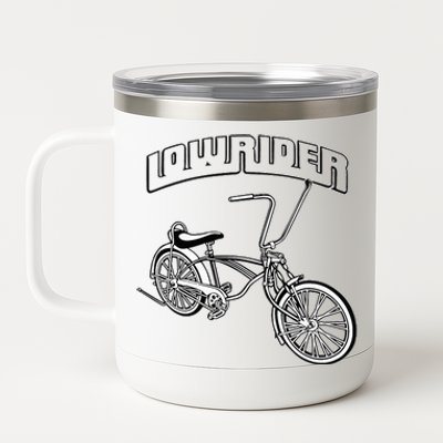 Low Rider Bicycle Chicano Cholo Lowrider Bike 12 oz Stainless Steel Tumbler Cup