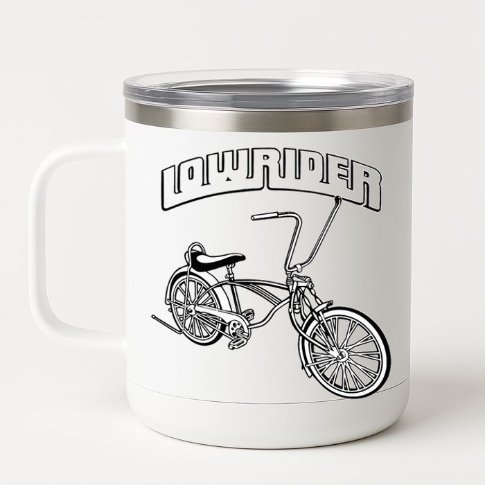 Low Rider Bicycle Chicano Cholo Lowrider Bike 12 oz Stainless Steel Tumbler Cup