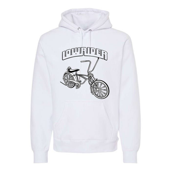 Low Rider Bicycle Chicano Cholo Lowrider Bike Premium Hoodie