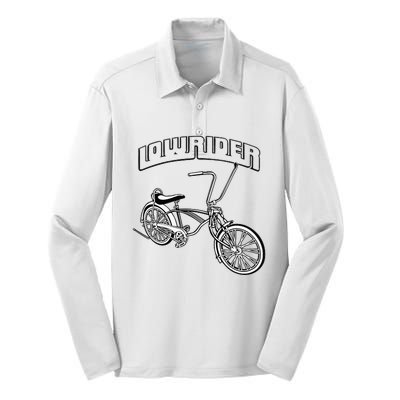 Low Rider Bicycle Chicano Cholo Lowrider Bike Silk Touch Performance Long Sleeve Polo