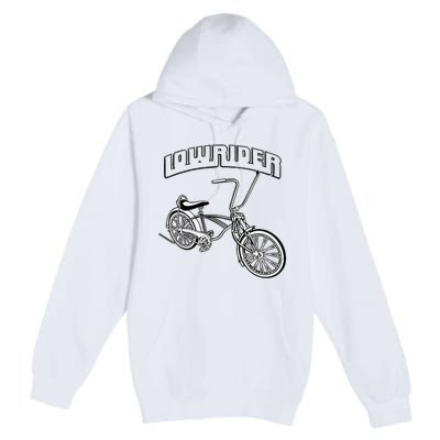 Low Rider Bicycle Chicano Cholo Lowrider Bike Premium Pullover Hoodie