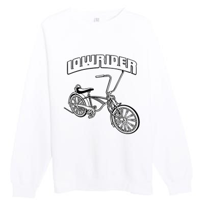 Low Rider Bicycle Chicano Cholo Lowrider Bike Premium Crewneck Sweatshirt