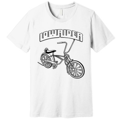 Low Rider Bicycle Chicano Cholo Lowrider Bike Premium T-Shirt