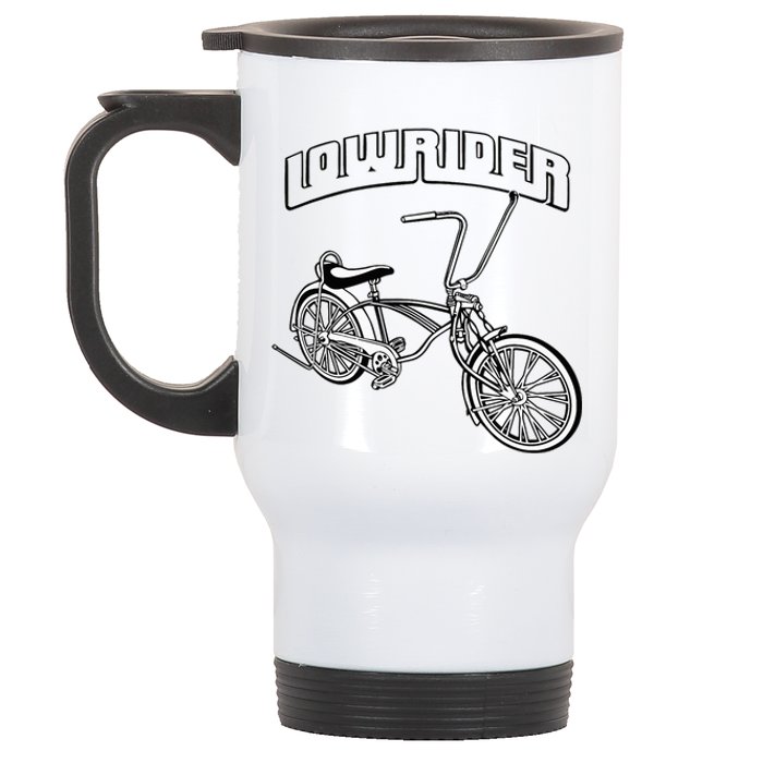 Low Rider Bicycle Chicano Cholo Lowrider Bike Stainless Steel Travel Mug