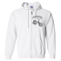 Low Rider Bicycle Chicano Cholo Lowrider Bike Full Zip Hoodie