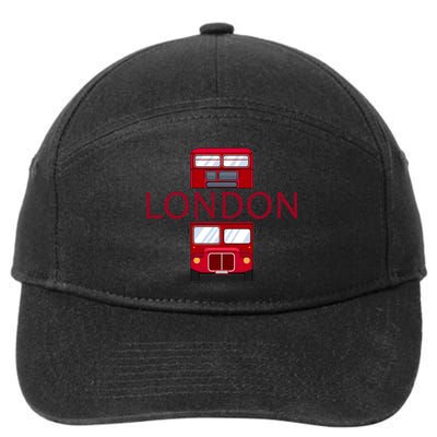 London Red Bus 7-Panel Snapback Hat