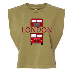 London Red Bus Garment-Dyed Women's Muscle Tee