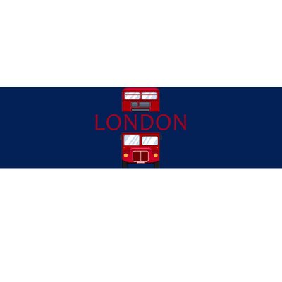 London Red Bus Bumper Sticker