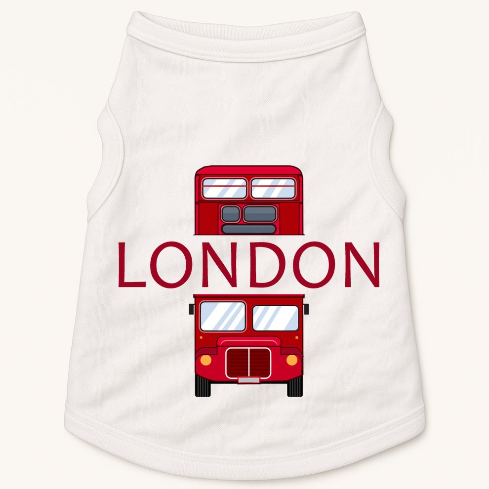 London Red Bus Doggie Tank