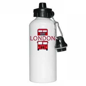 London Red Bus Aluminum Water Bottle