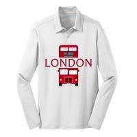 London Red Bus Silk Touch Performance Long Sleeve Polo