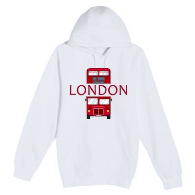 London Red Bus Premium Pullover Hoodie