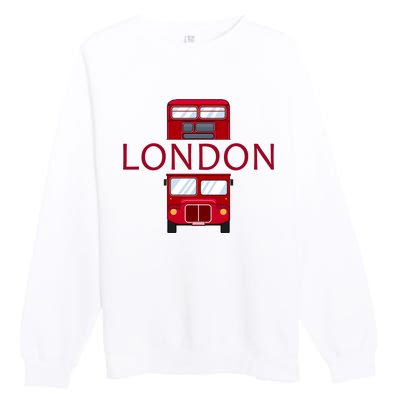 London Red Bus Premium Crewneck Sweatshirt