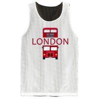 London Red Bus Mesh Reversible Basketball Jersey Tank