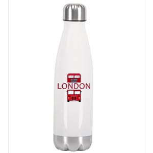 London Red Bus Stainless Steel Insulated Water Bottle