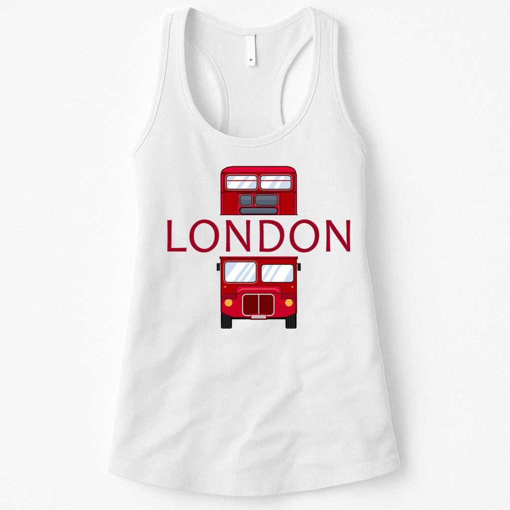 London Red Bus Womens Tank Top