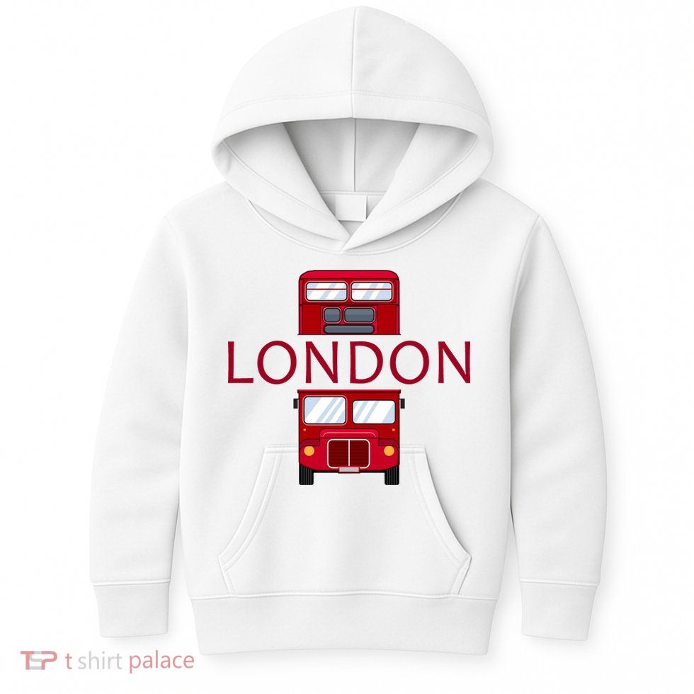 London Red Bus Kids Hoodie
